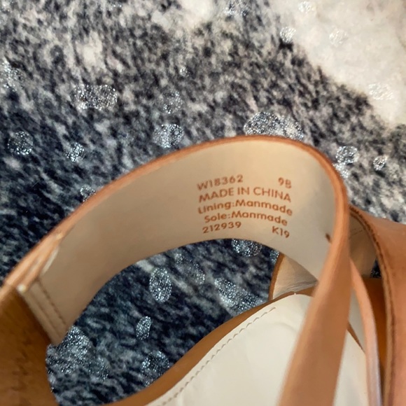 Cole Haan Nubuck Leather Wedged Sandals Size 9 - Picture 8 of 8